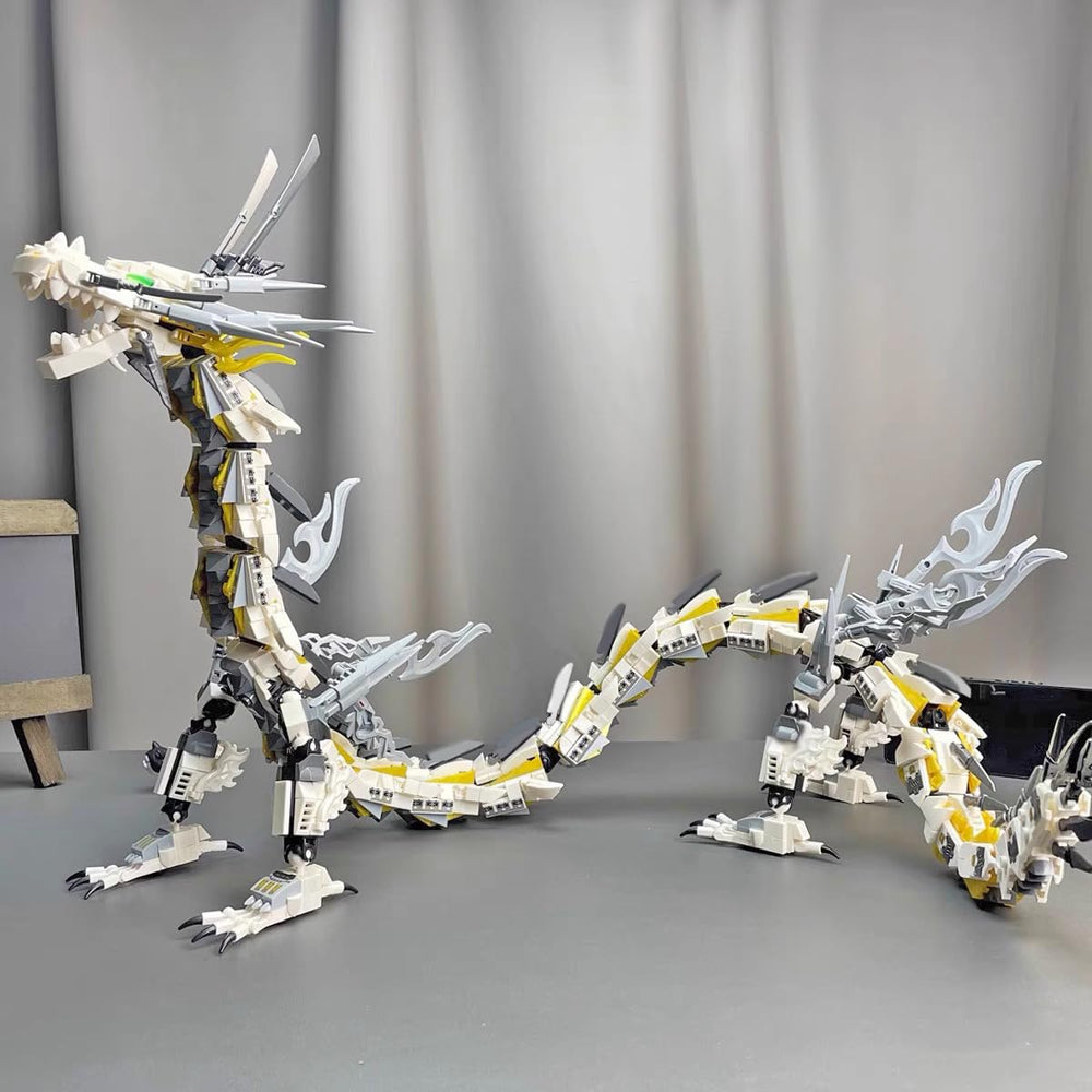HONLANCH Dragon Series White Mechanical Hurricane Dragon 1485 pieces ensure substantial build experience