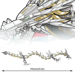 HONLANCH Dragon Series White Mechanical Hurricane Dragon stickers add detailed decoration and personality
