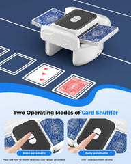 Honlunu shuffler built in 2600mAh battery for long sessions.