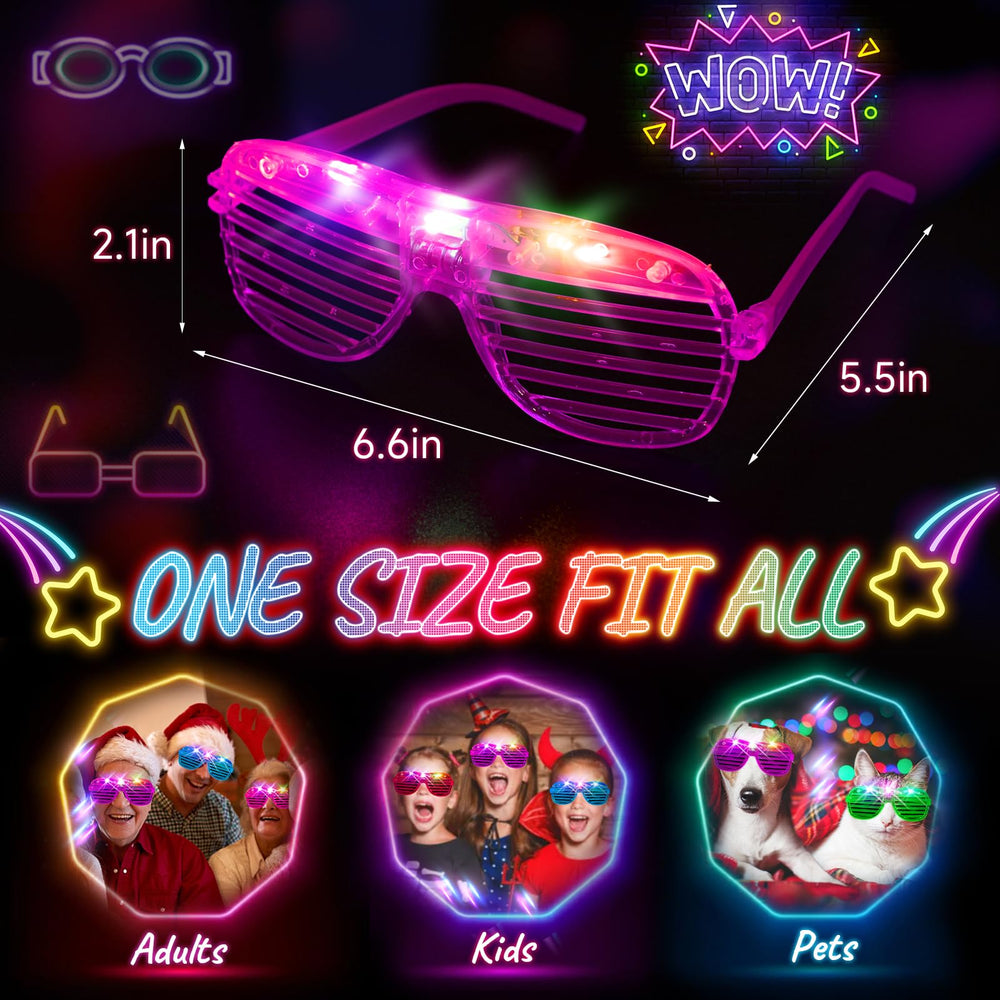 HONLYNE glow glasses red provide bold party accents.