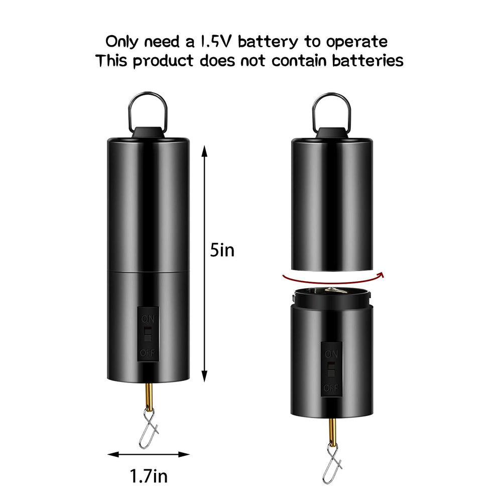 Honoson battery-operated wind-spinner motor powers rotation without wind.