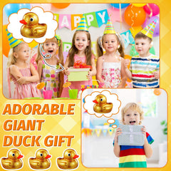 Gold glitter duck decor for pool, beach, and bath