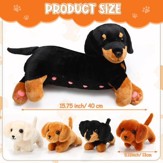 Honoson puppy plush 1 with mommy for imaginative play and storytelling.