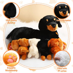 Honoson puppy plush 2 adds colorful variety for tea parties and pretend play.
