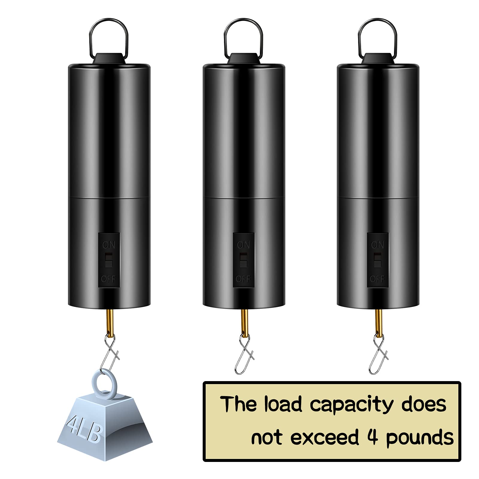 Honoson durable plastic motor supports wind sculptures up to 4 lb.