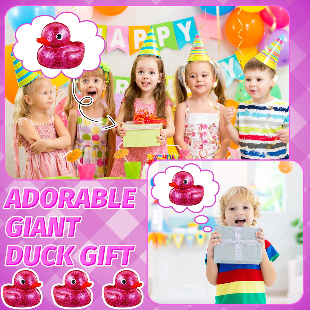 Honoson glitter rubber duck idea for gifts and party favors