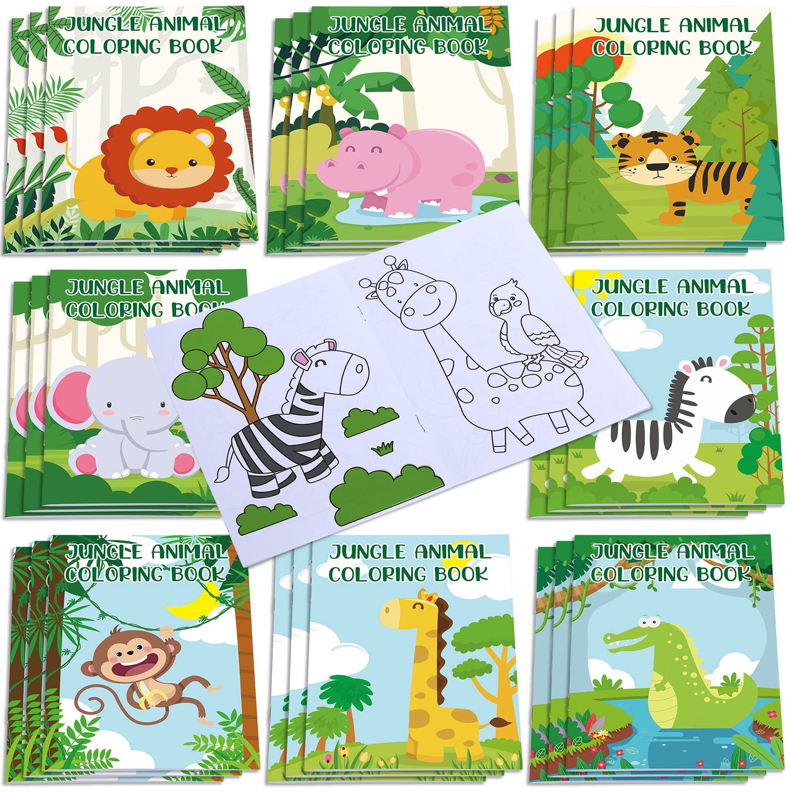 Honoson jungle mini coloring book koala page for creative color play