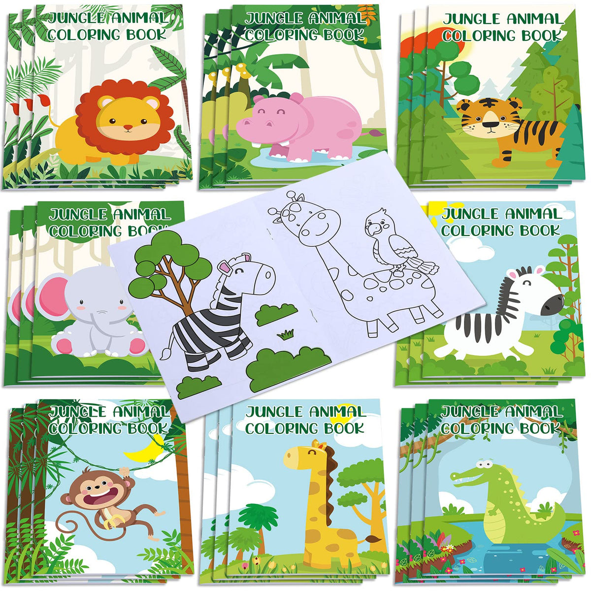 Honoson jungle mini coloring book koala page for creative color play