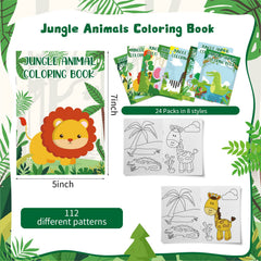 Honoson jungle mini coloring book lion page encourages focus and imagination