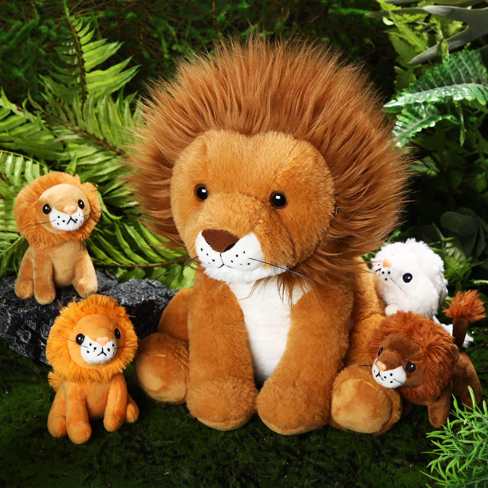 Honoson lion plush figure 1, perfect for imaginative play and decor.