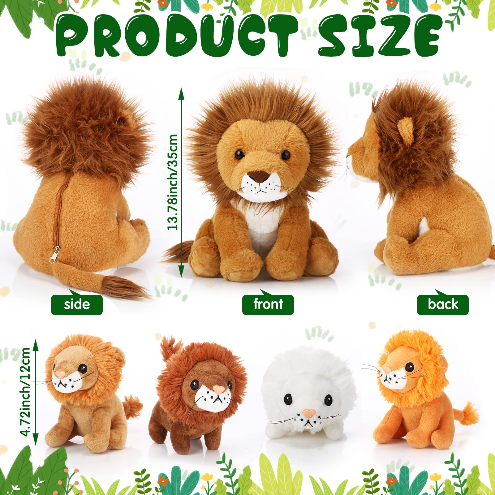 Honoson lion plush figure 2, cute pose for gifting and storytelling.