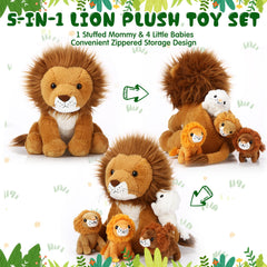 Honoson lion plush figure 3, ideal for party favors and room decor.