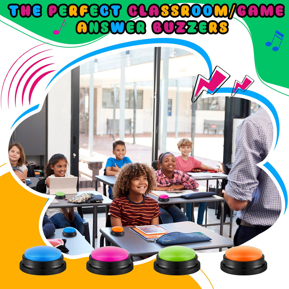 Honoson blue buzzer designed for clear audio prompts during lessons.