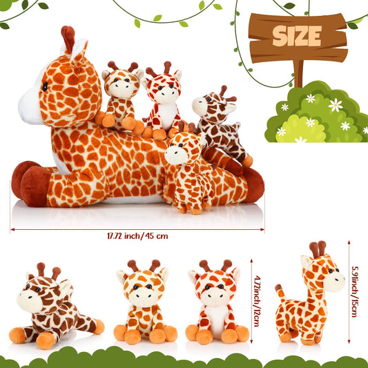 Honoson Valentine baby giraffe plush in color variety, soft pals