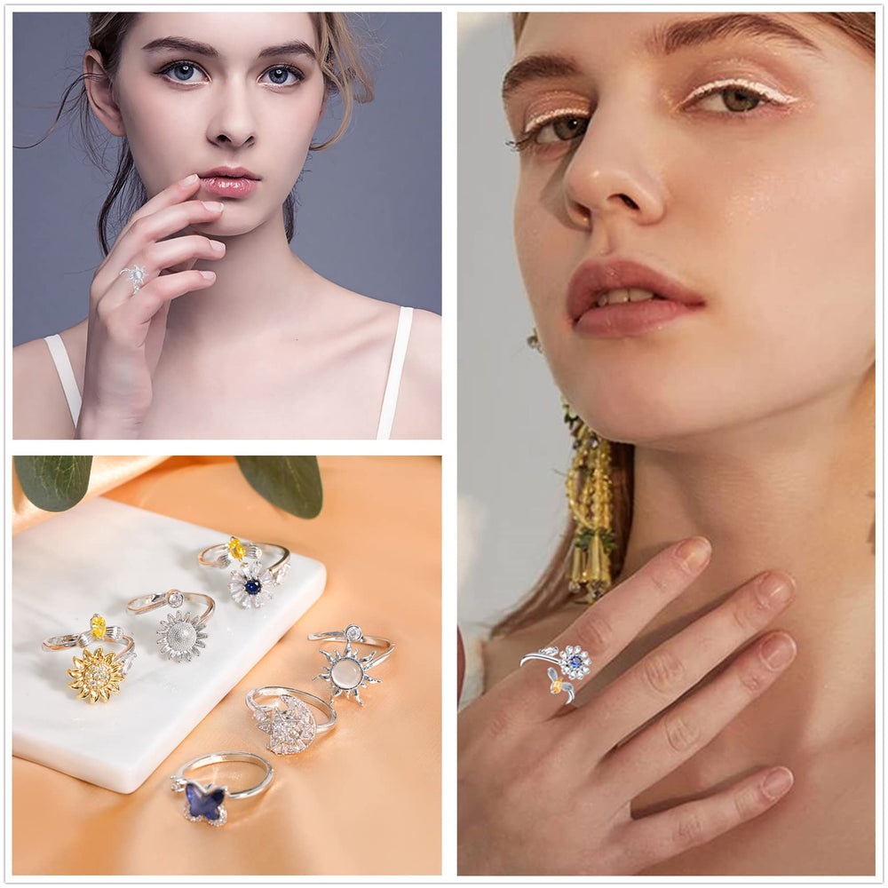 Honsny sun spin ring brightens outfits with cheerful design