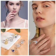 Honsny sun spin ring brightens outfits with cheerful design