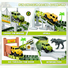 Hony Dinosaur Tracks includes two dinosaurs for interactive pretend play