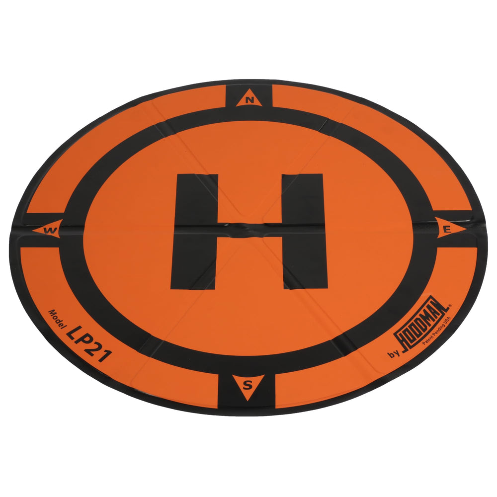 Hoodman LP21 weighted trifold landing pad unfolded for stable landings.