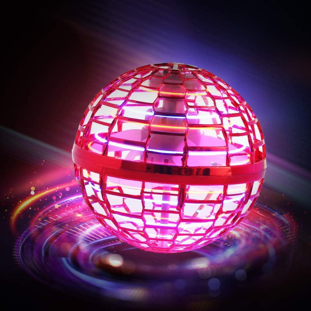 Hoofun Flying Orb Ball Toy red globe for safe, engaging hover play.