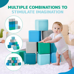 Hoohtoot colorful blocks support early color recognition during playtime.