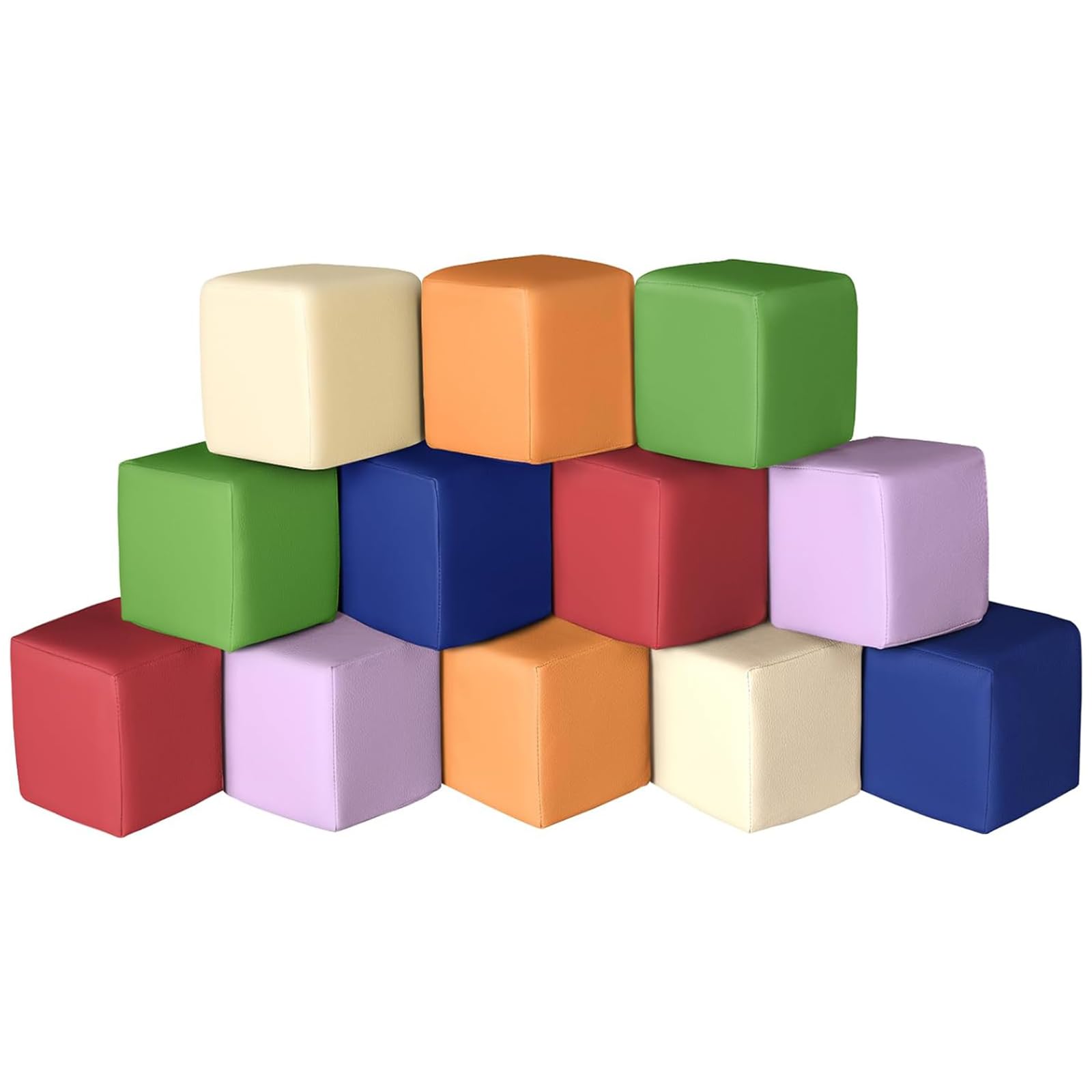 Hoohtoot foam blocks in a 12-piece color set boost early color recognition and imaginative play.