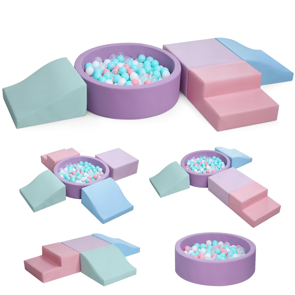 Hoohtoot foam climbing blocks with ball pit for safe indoor play