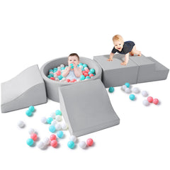 Hoohtoot foam climbing blocks with ball pit for toddlers promoting active play
