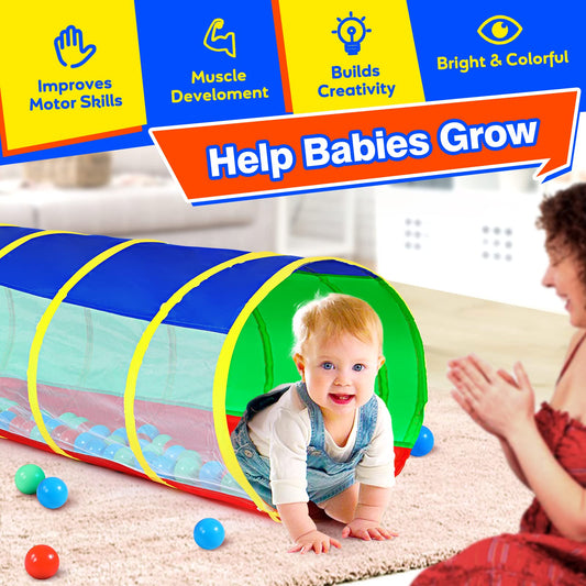 Hoohtoot pop-up baby play tent ready for quick setup and portable use