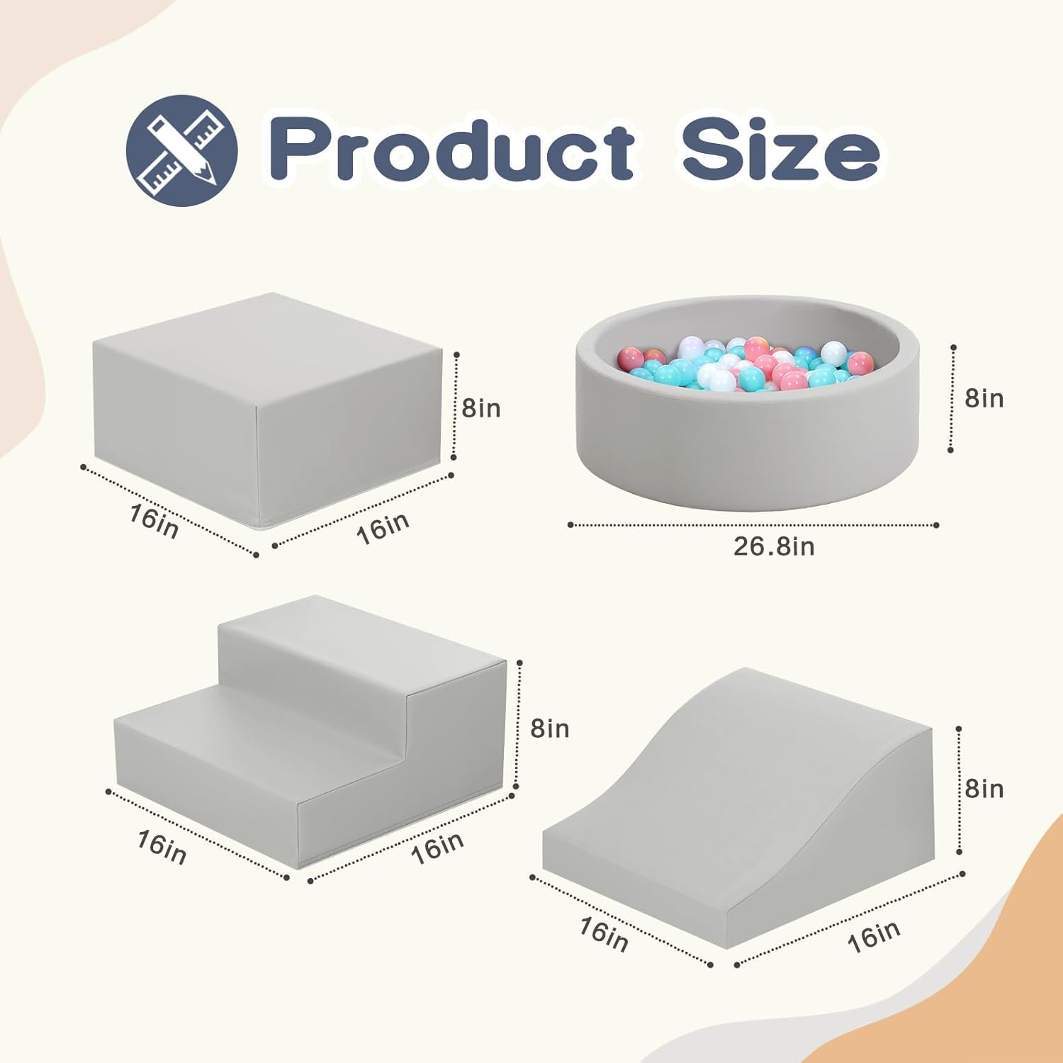 Hoohtoot PU leather climbing blocks with durable, wipe-clean surface