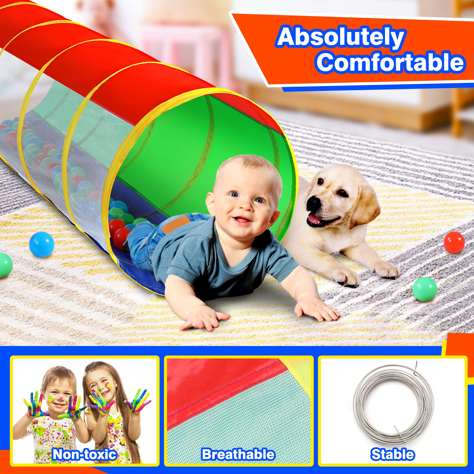 Hoohtoot safe durable tunnel designed for easy cleaning and daily use