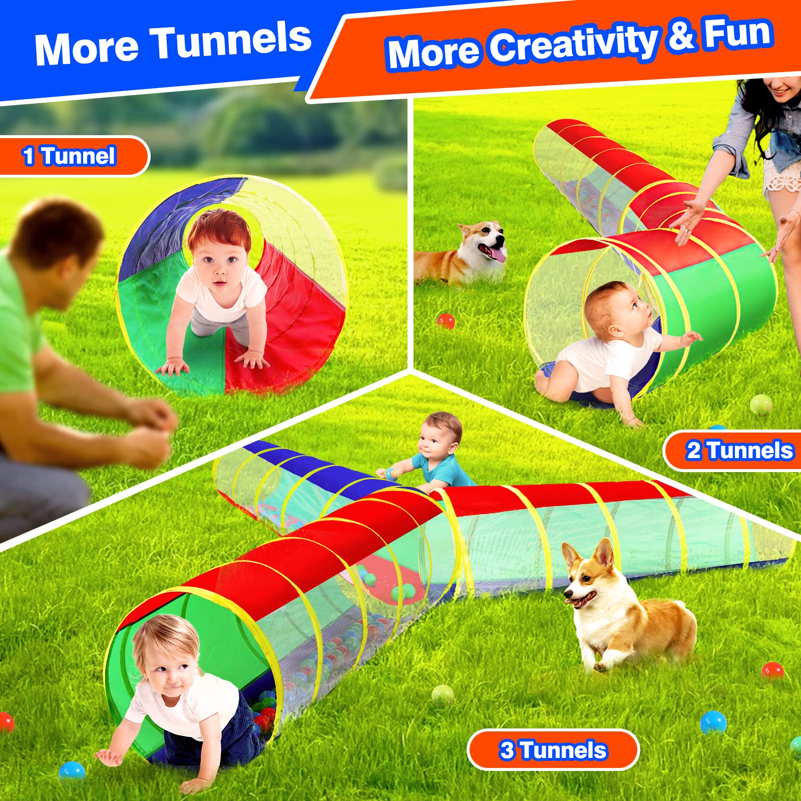 Hoohtoot soft fabric and breathable mesh ensure safe, comfy play
