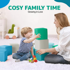 Hoohtoot soft-scape playset enables versatile, imaginative building scenarios.