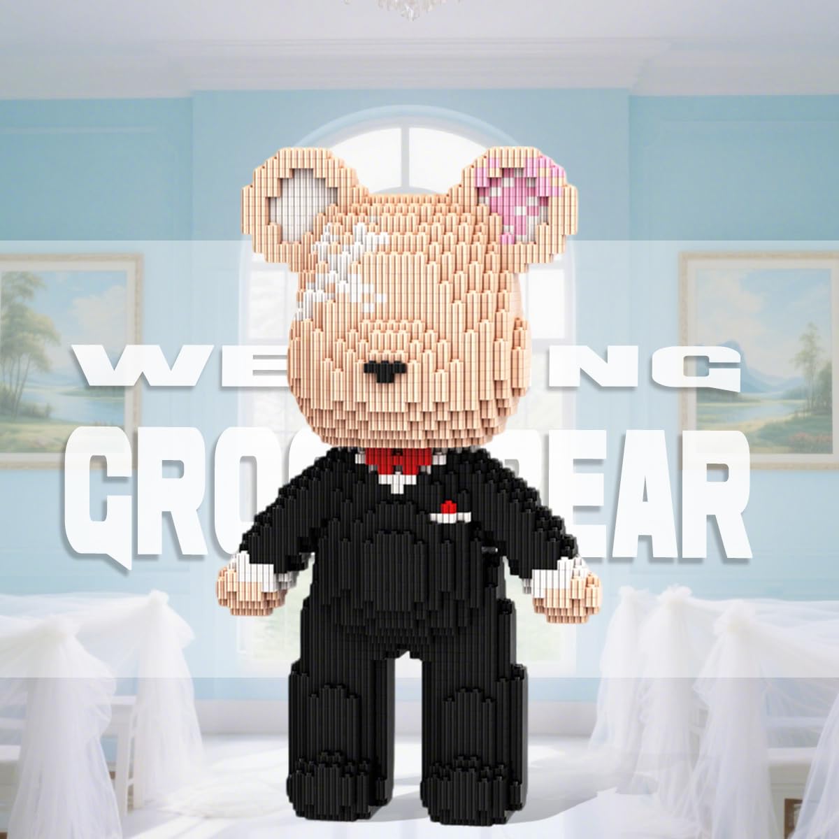 HOOLEDAY Bridegroom Bear gift for anniversaries and special occasions.