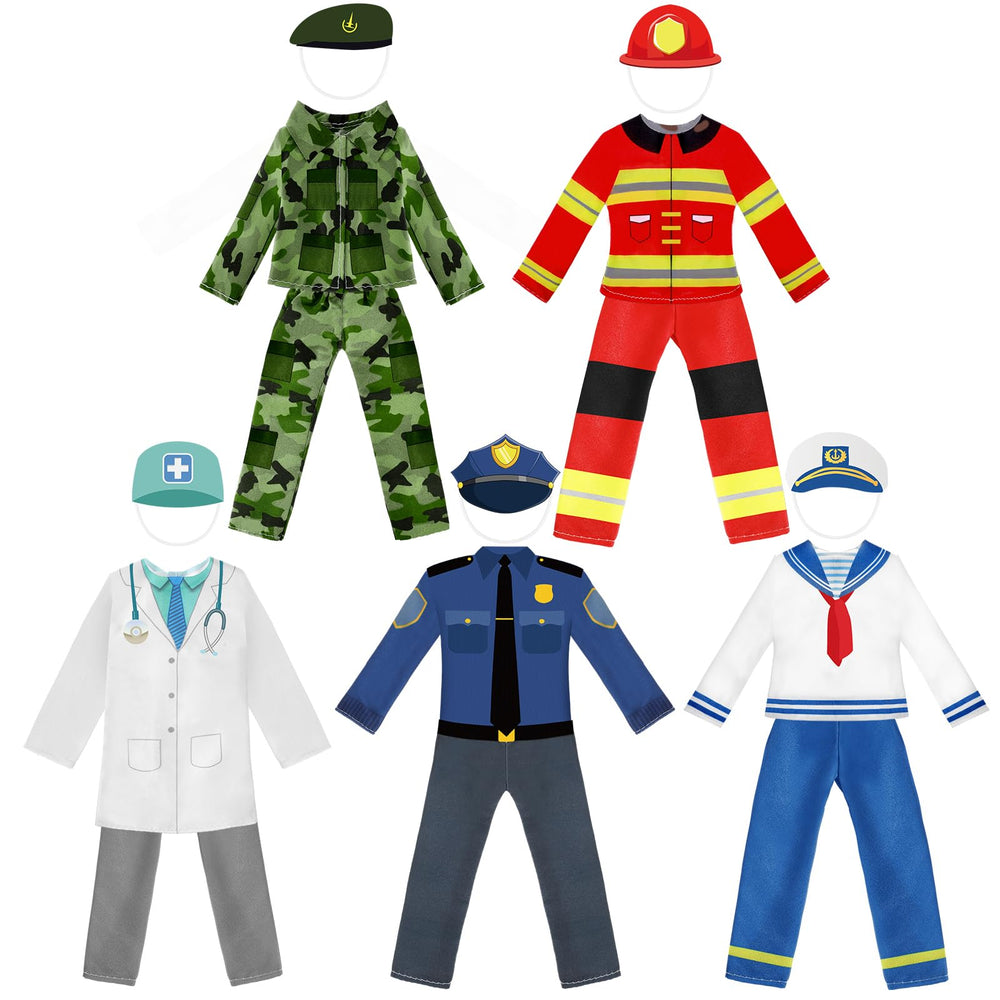 HooLing doctor outfit for doll, easy to dress, inspires pretend play and care roleplay.