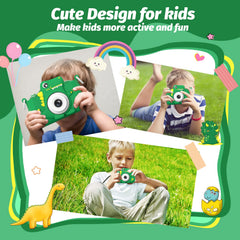 HOOMOON Kids camera with lanyard enables hands-free shooting outdoors