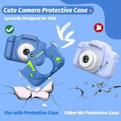 HOOMOON Dinosaur Kids Camera USB charging cable for quick recharges