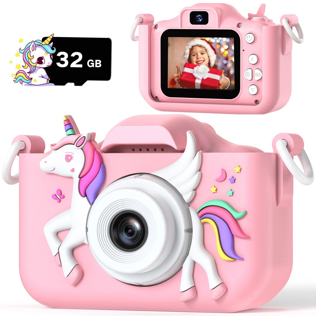 HOOMOON kids camera packaging box offers gift-ready presentation.