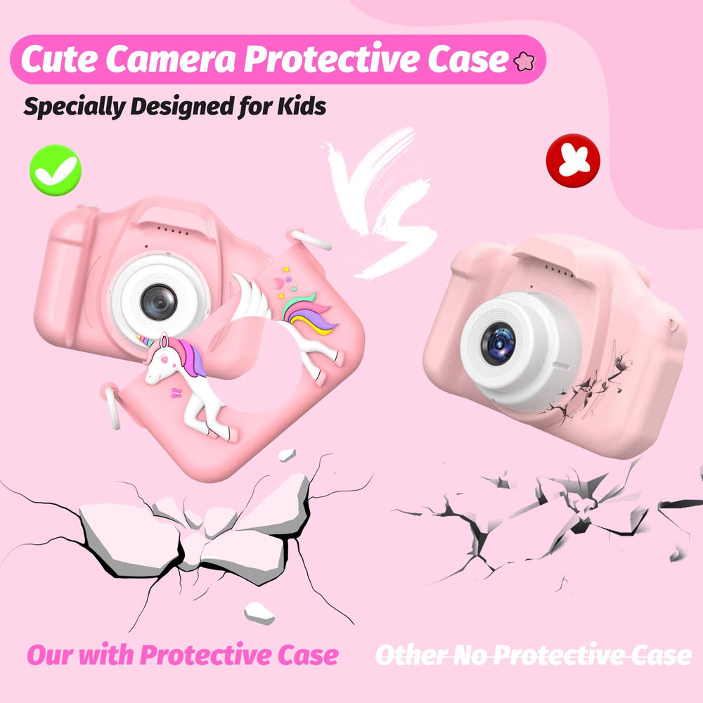 HOOMOON kids camera durable lanyard enables hands-free carry.