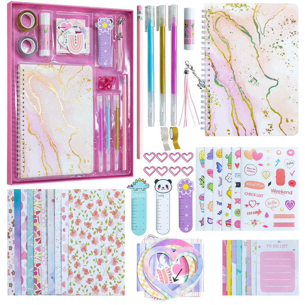 HoomTop DIY Journal Kit diary-70-pages ready for creative journaling and memory keeping.