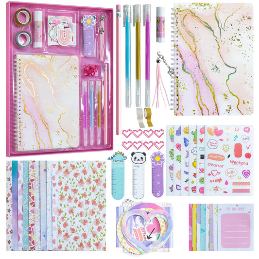 HoomTop DIY Journal Kit diary-70-pages ready for creative journaling and memory keeping.