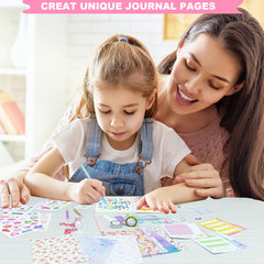 HoomTop DIY Journal Kit heart-shaped-clips add cute accents while organizing keepsakes.