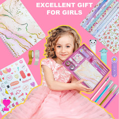 HoomTop DIY Journal Kit scrapbook-pages for colorful memory collages and personal stories.