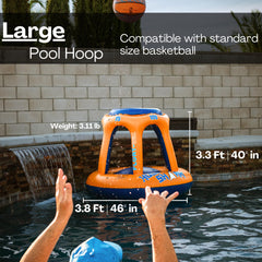 HOOP SHARK pool hoop with ball included ready for play.