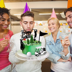 Hooqict 21-piece golf cake toppers unite party desserts