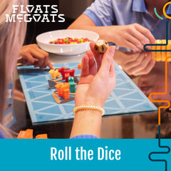 Hootenanny Games Floats McGoats goat-figures on the raft, inviting imaginative play.