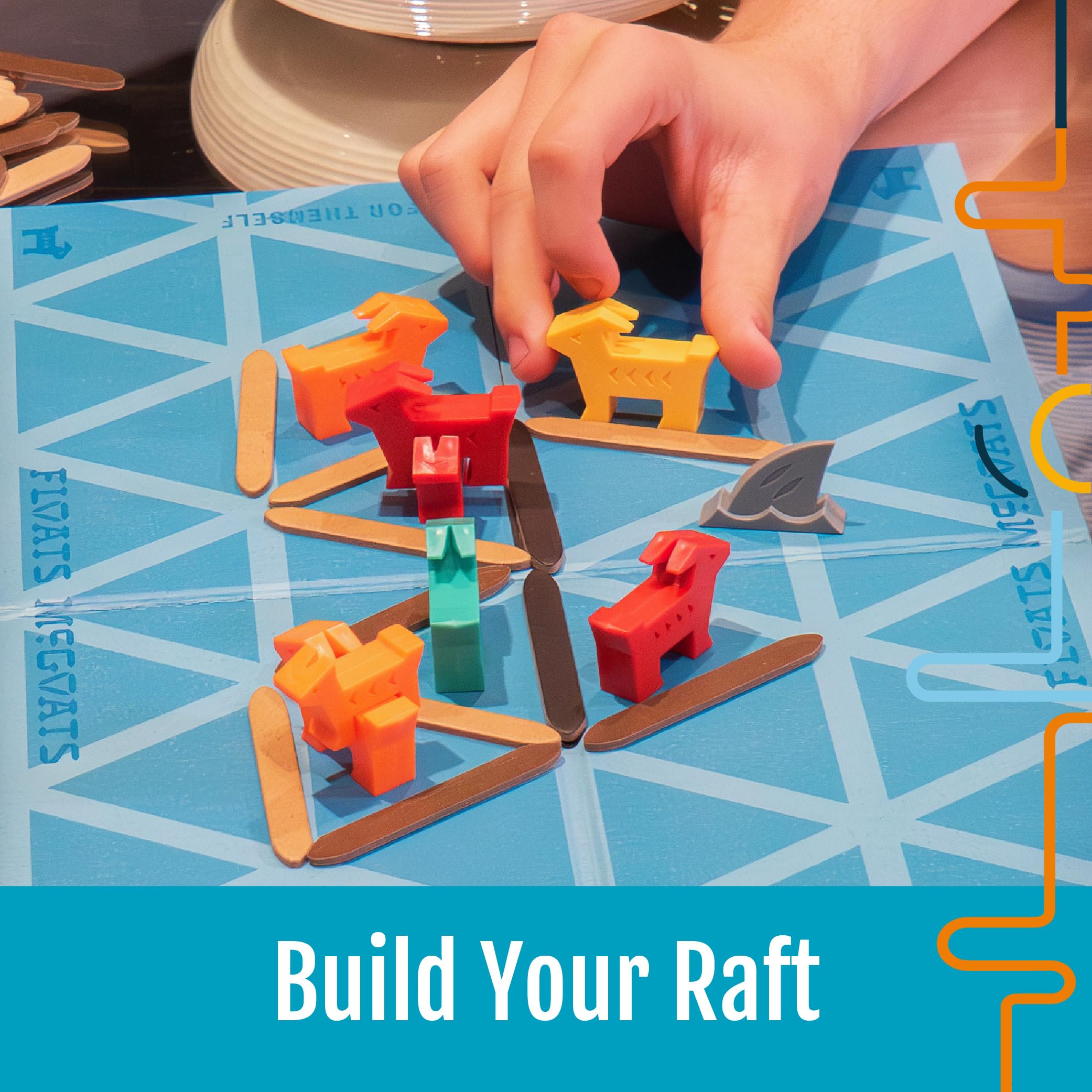 Hootenanny Games Floats McGoats shark-threat adds suspense and strategic risk to rounds.