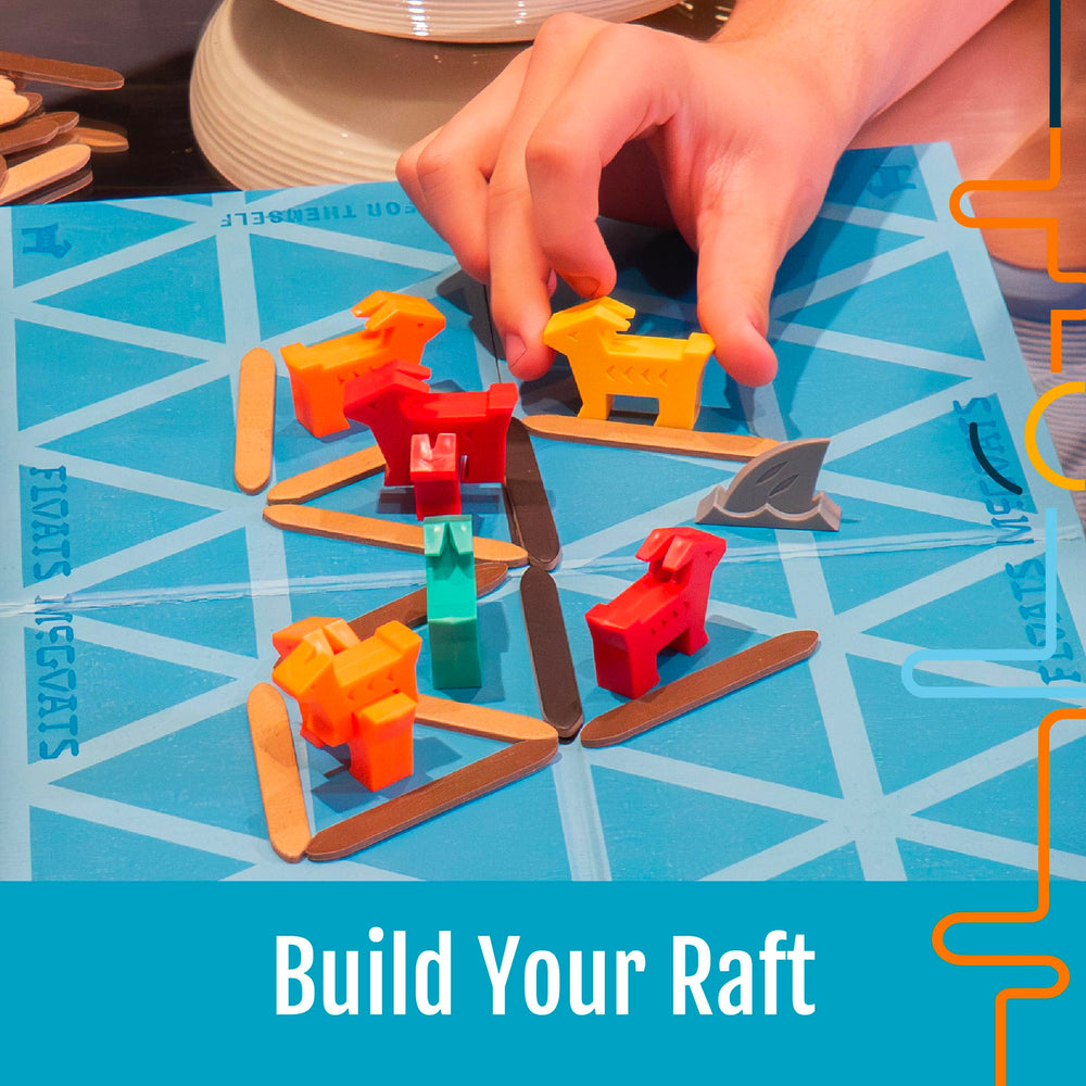Hootenanny Games Floats McGoats shark-threat adds suspense and strategic risk to rounds.