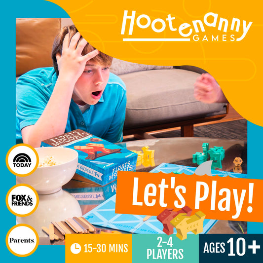 Hootenanny Games Floats McGoats shipwreck scene highlights strategy and quick decision making.