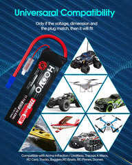 HOOVO 3S 2200mAh discharge 50C label indicating power delivery