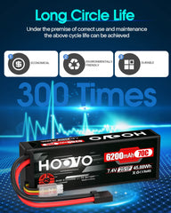 High 70C discharge supports top speeds with consistent power output